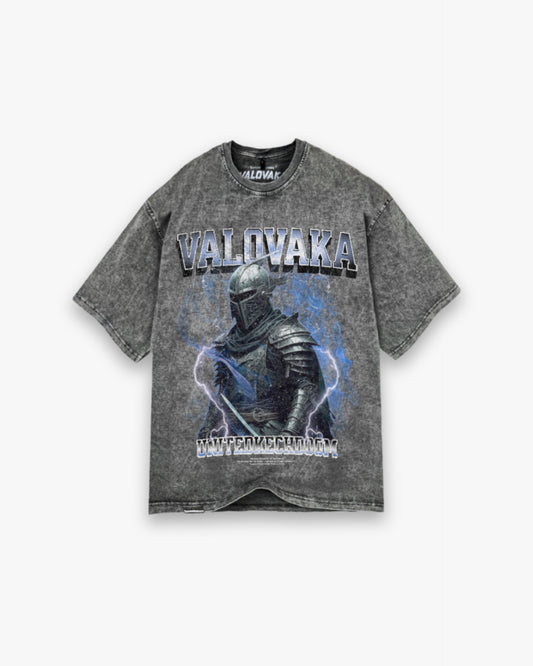 RELAXED T-SHIRT KNIGHT ACID WASHED